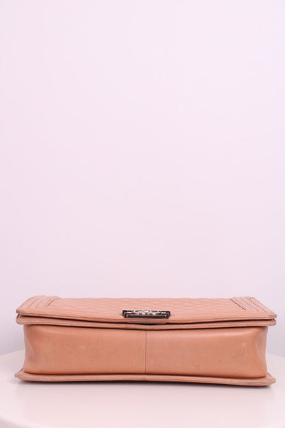 Chanel Large Boy Bag Nude Large | O/S, Silver