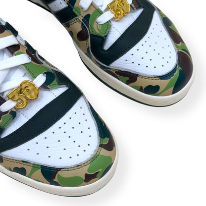 ADIDAS X BAPE FORUM 84 LOW  ‘30TH ANNIVERSARY’ SNEAKER GREEN UK10.5 | UK 10.5, Green