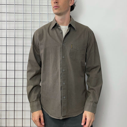 Armani Jeans Brown 90s Pocket Shirt | X-Large, Brown