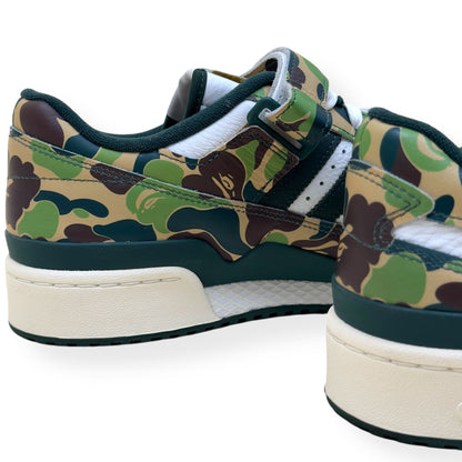 ADIDAS X BAPE FORUM 84 LOW  ‘30TH ANNIVERSARY’ SNEAKER GREEN UK10.5 | UK 10.5, Green