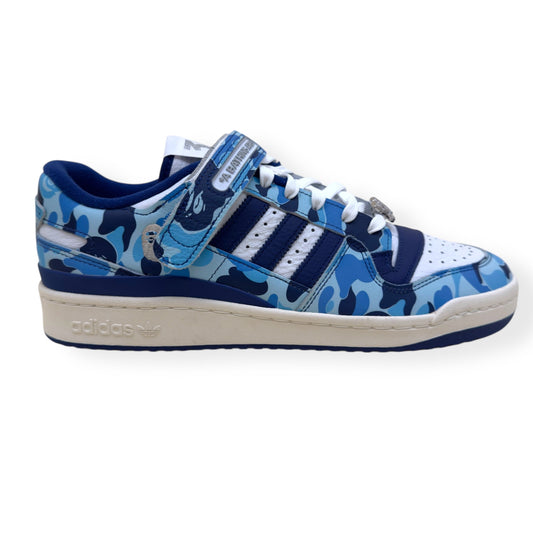 Adidas x Bape Forum 84 Low 30th Anniversary Sneaker Blue - Pre-Loved | Wylist