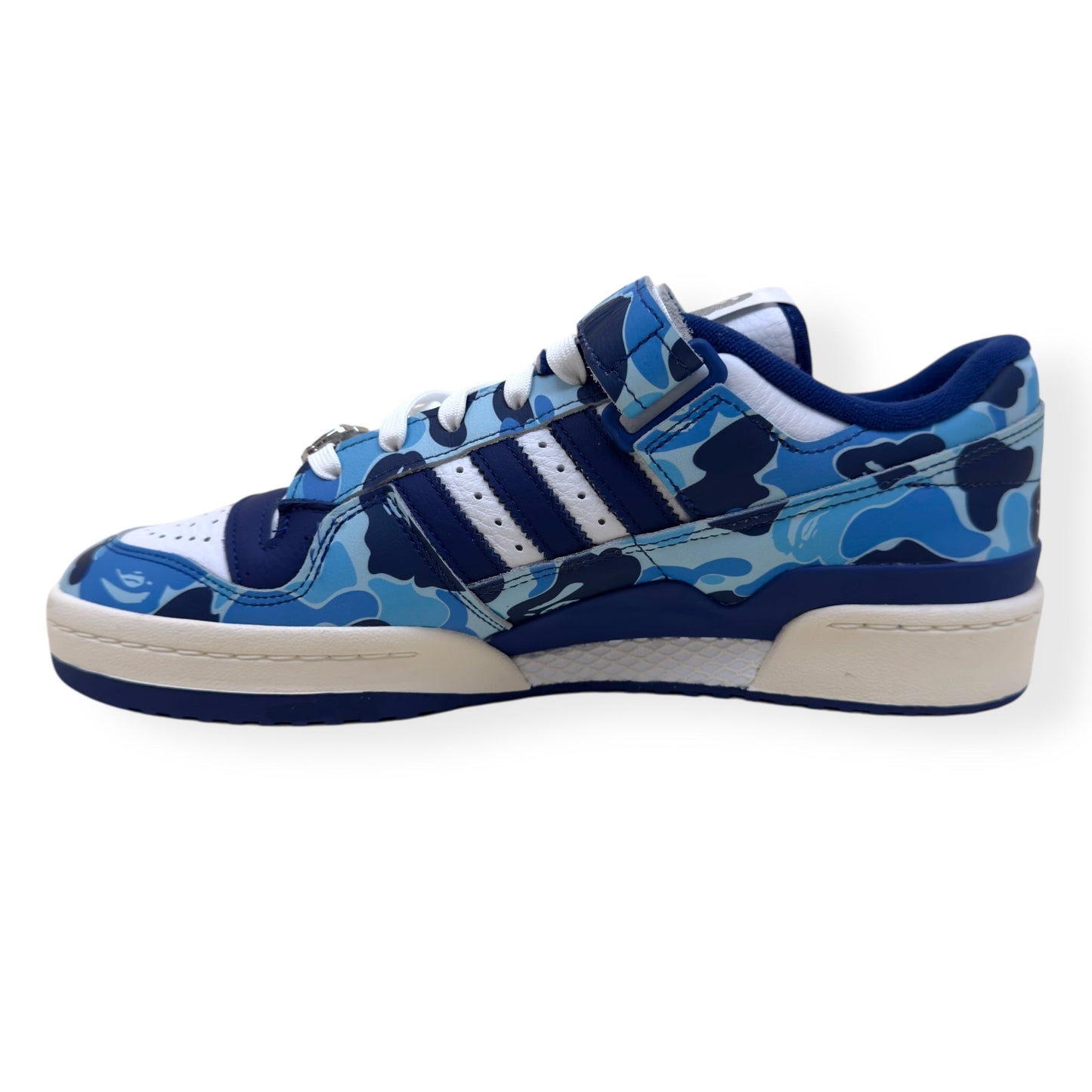 ADIDAS X BAPE FORUM 84 LOW  ‘30TH ANNIVERSARY’ SNEAKER BLUE UK10.5 | UK 10.5, Blue