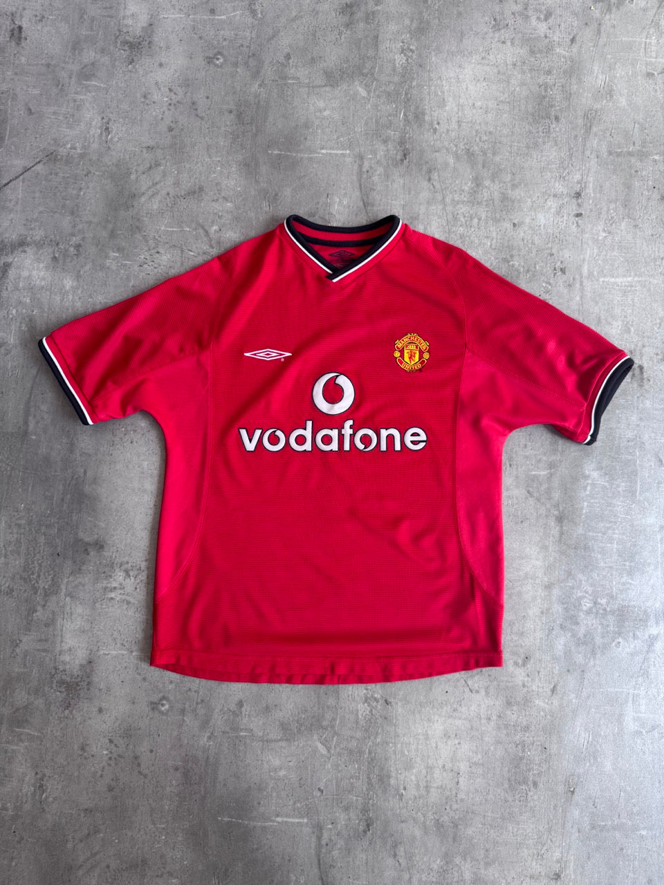 2000/02 Manchester United x Umbro 'Beckham 7' Home Football Shirt