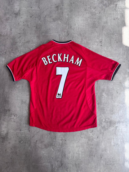 2000/02 Manchester United x Umbro 'Beckham 7' Home Football Shirt