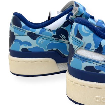 ADIDAS X BAPE FORUM 84 LOW  ‘30TH ANNIVERSARY’ SNEAKER BLUE UK10.5 | UK 10.5, Blue
