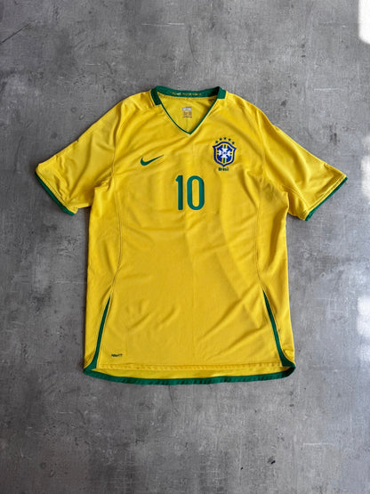 2008/10 Brazil x Nike 'Ronaldinho 10' Home Football Shirt