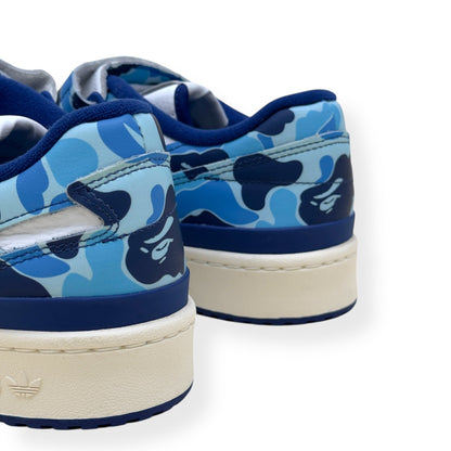 ADIDAS X BAPE FORUM 84 LOW  ‘30TH ANNIVERSARY’ SNEAKER BLUE UK10.5 | UK 10.5, Blue