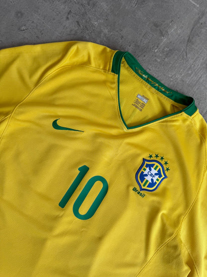 2008/10 Brazil x Nike 'Ronaldinho 10' Home Football Shirt