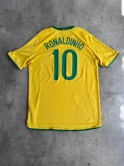 2008/10 Brazil x Nike 'Ronaldinho 10' Home Football Shirt