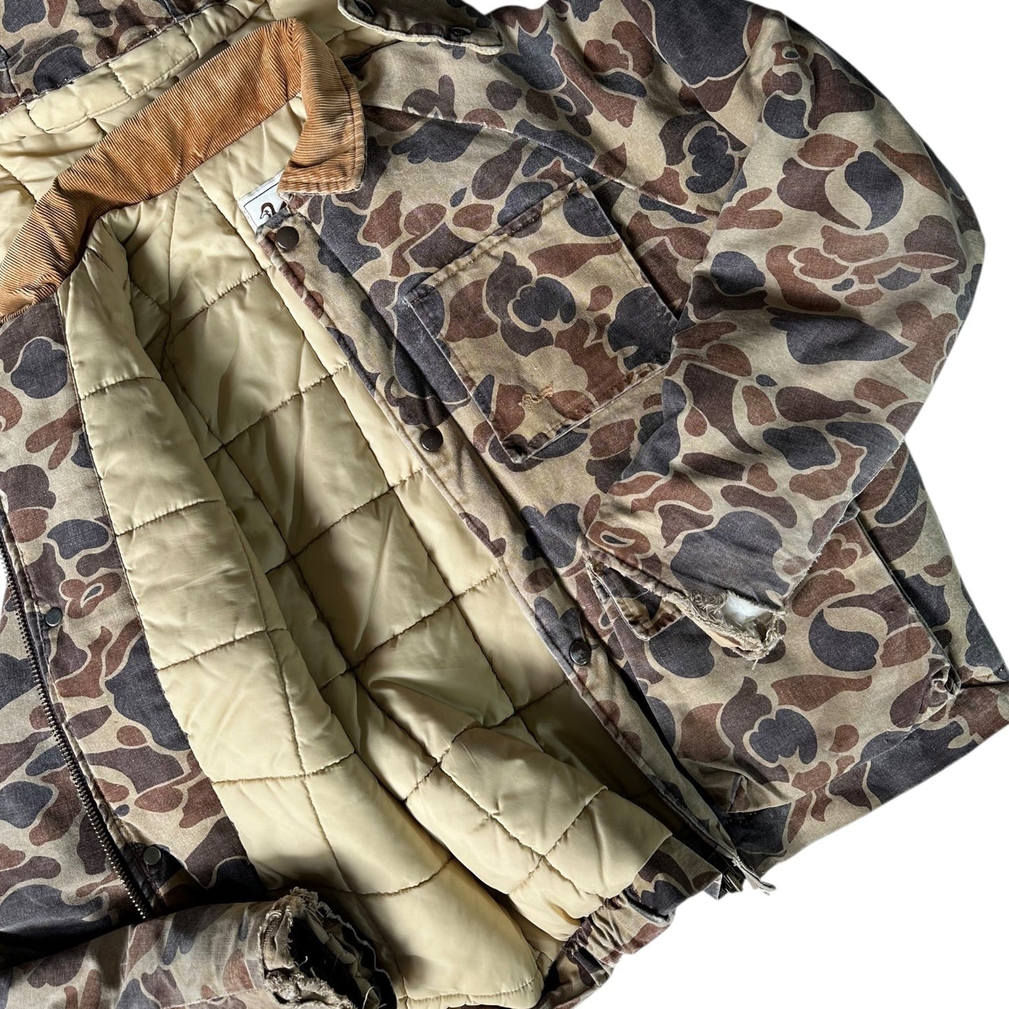 Duxbak Hooded Camouflage Hunting Jacket