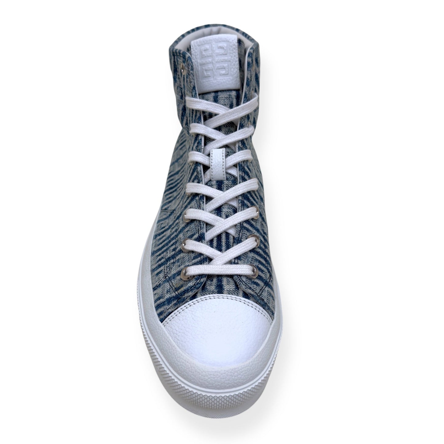 GIVENCHY CITY HIGH TOP 4G DENIM SNEAKER BLUE / WHITE 44 / UK10 | UK 10, Blue