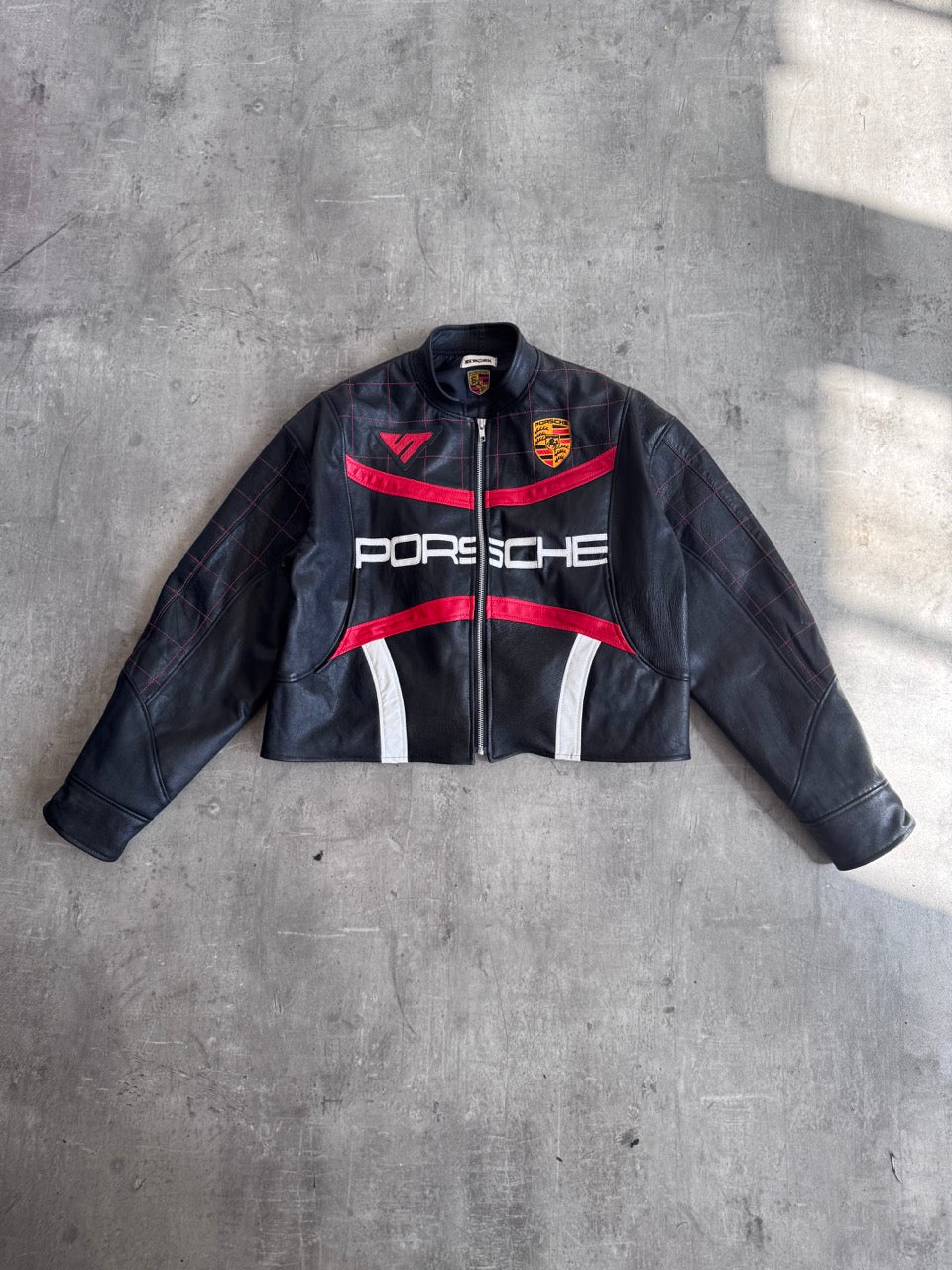 VT Rework : Porsche Reworked Leather Moto Jacket SC: 5782