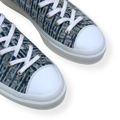 GIVENCHY CITY HIGH TOP 4G DENIM SNEAKER BLUE / WHITE 44 / UK10 | UK 10, Blue
