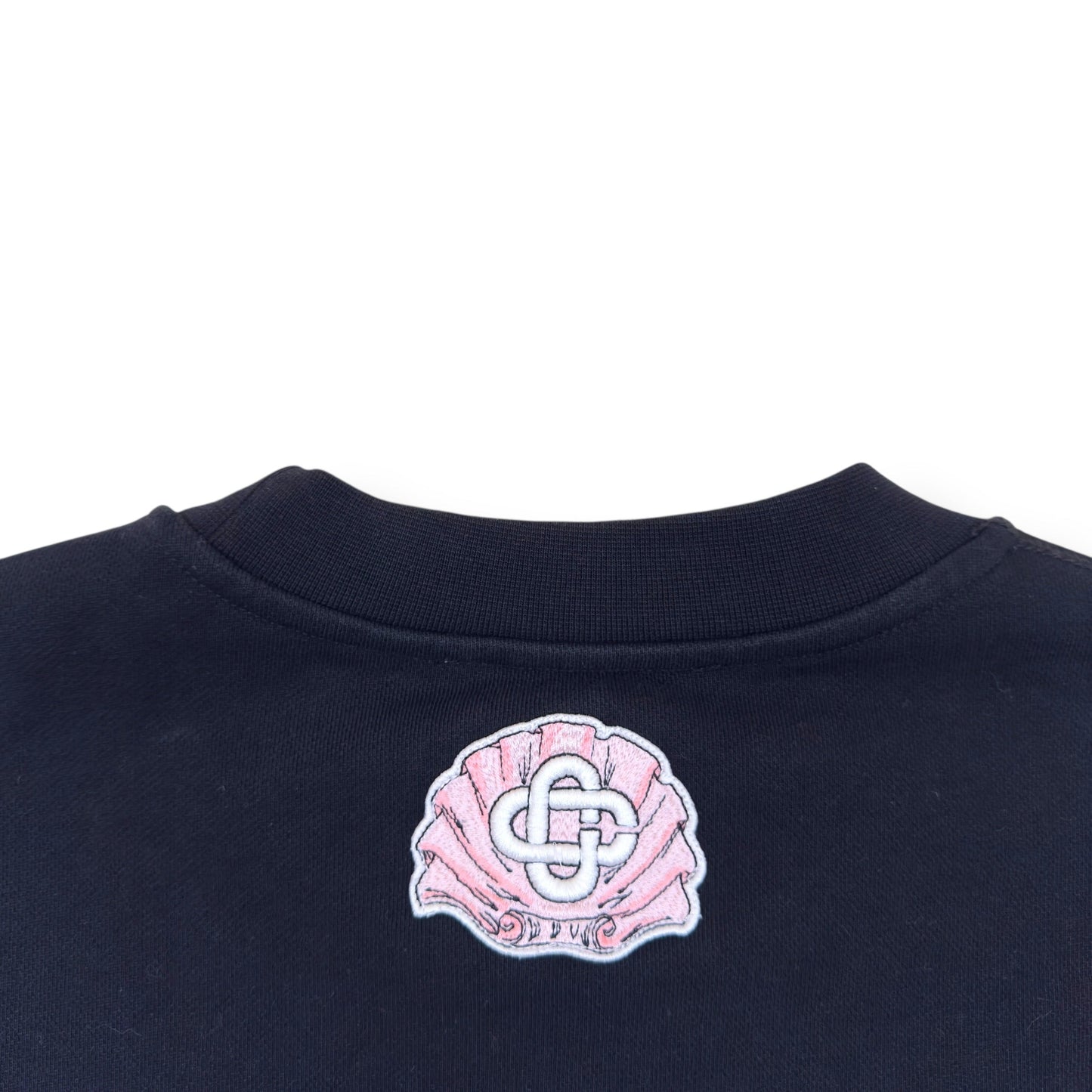 CASABLANCA EMBLEM DE-CYGNE EMBROIDERED SWEATSHIRT BLACK L | Large, Black