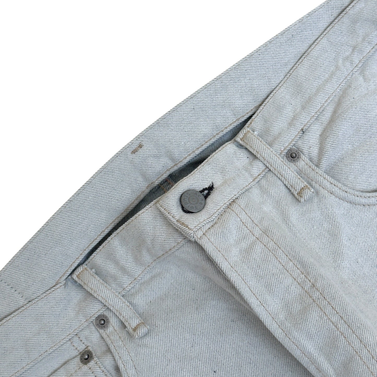 ACNE STUDIOS STRAIGHT LEG JEANS STONE W34 / L | Large, Light Blue