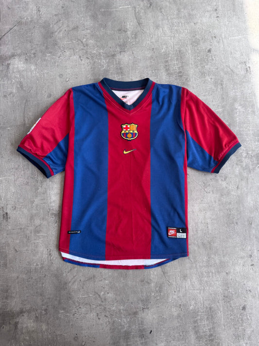 1998/99 FC Barcelona x Nike 'Rivaldo 11' Home Football Shirt