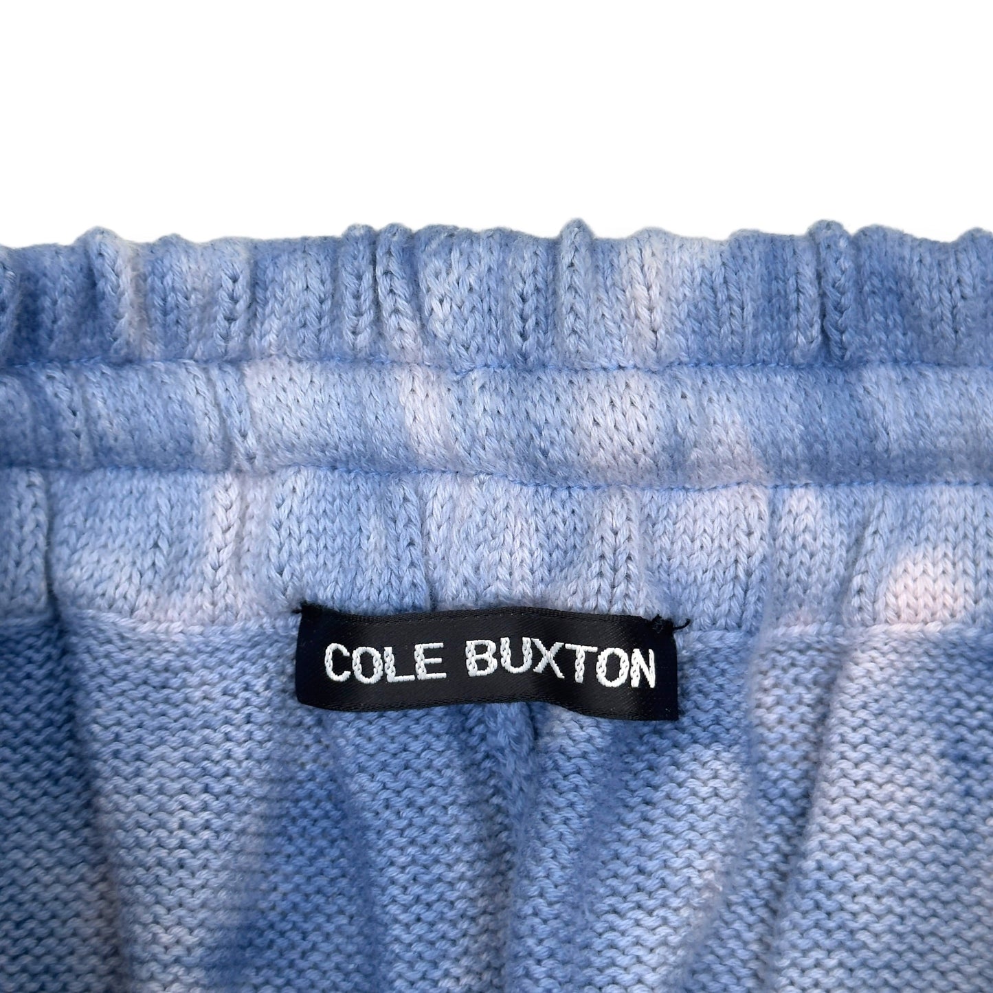 COLE BUXTON DISTRESSED KNIT SHORTS COBALT BLUE M | Medium, Blue