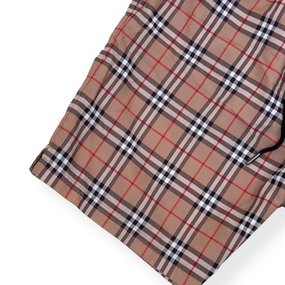 BURBERRY CHECK SWIM SHORTS BEIGE S | Small, Beige