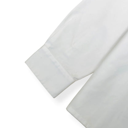 DIOR X SACAI EMBROIDERED LOGO COTTON OVERSHIRT WHITE 43 / XL | XL, Multicoloured