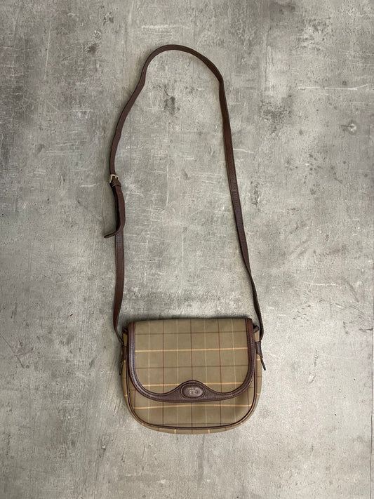 Burberry Vintage Canvas Leather Crossbody Bag