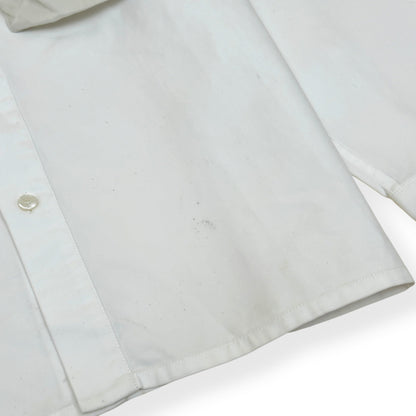 DIOR X SACAI EMBROIDERED LOGO COTTON OVERSHIRT WHITE 43 / XL | XL, Multicoloured