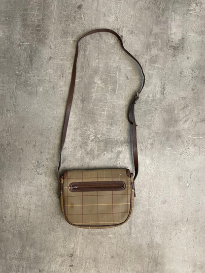 Burberry Vintage Canvas Leather Crossbody Bag