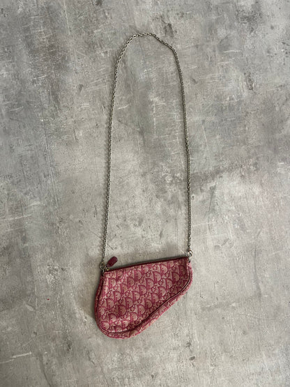 Christian Dior Oblique Saddle Pochette MO 0012 (2002) | O/S, Burgundy