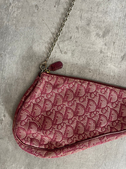 Christian Dior Oblique Saddle Pochette MO 0012 (2002) | O/S, Burgundy