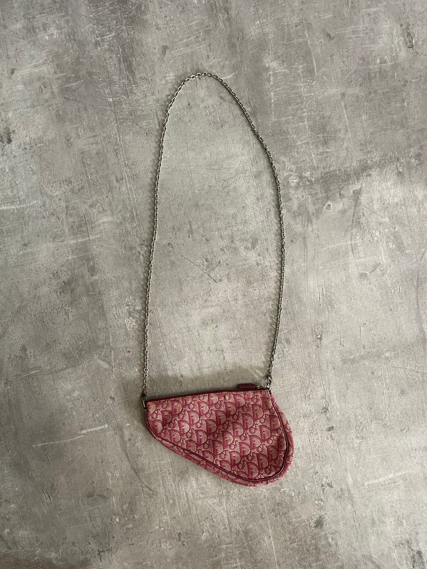 Christian Dior Oblique Saddle Pochette MO 0012 (2002) | O/S, Burgundy