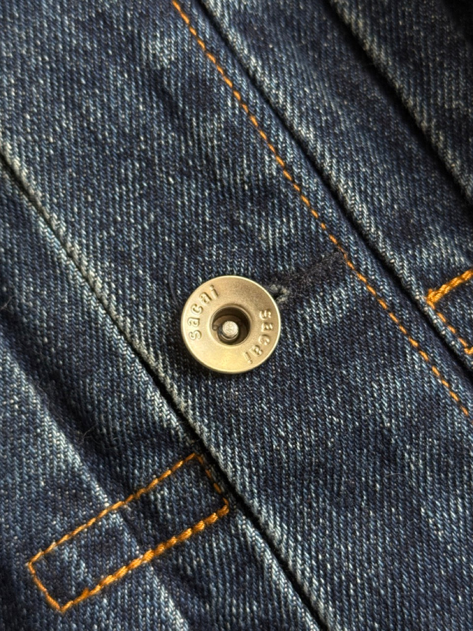 Sacai Knit Denim Asymmetrical Jacket