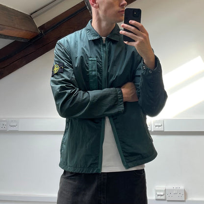 Stone Island Blue Nylon Metal Econyl Primaloft TC Overshirt Jacket AW22 - BNWT | Large, Blue