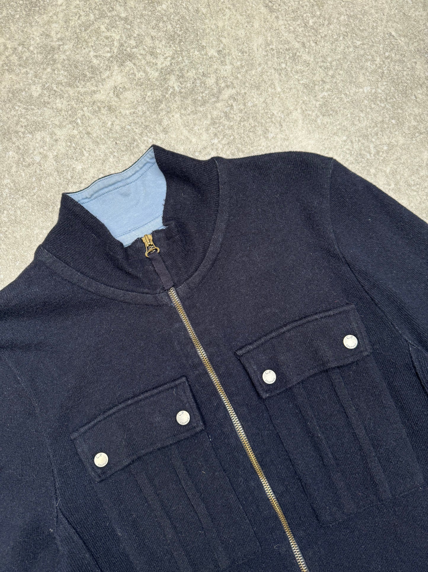 A/W1986 C.P. Company Pocket Detail Wool Blended Zip-up Cardigan