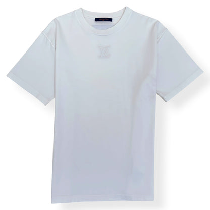 LOUIS VUITTON EMBOSSED LOGO LV T-SHIRT WHITE L | Large, White