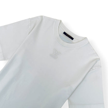 LOUIS VUITTON EMBOSSED LOGO LV T-SHIRT WHITE L | Large, White