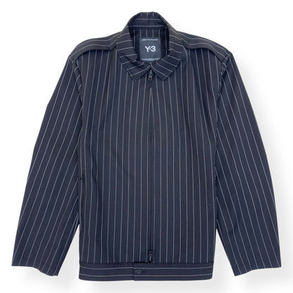 ADIDAS Y-3 REFINED WOOL UT BLOUSON JACKET BLACK / WHITE L | Large, Black