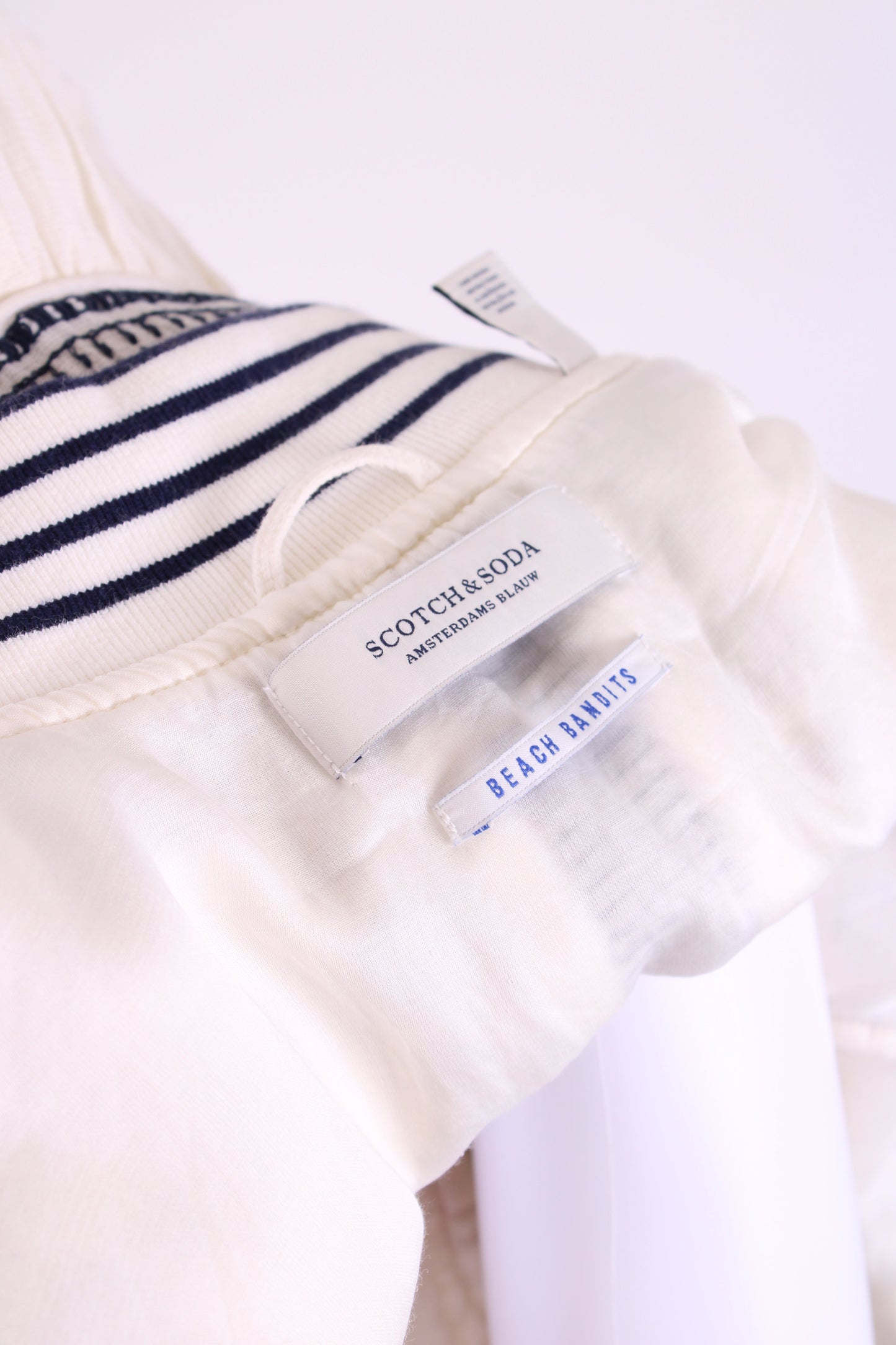 Scotch & Soda L/S Embroidered Jacket Cream/ Navy 12 | O/S, Multicoloured