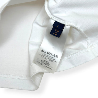 LOUIS VUITTON EMBOSSED LOGO LV T-SHIRT WHITE L | Large, White