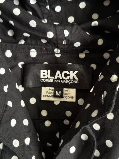 CDG Black Polka Dot Hooded Shirt