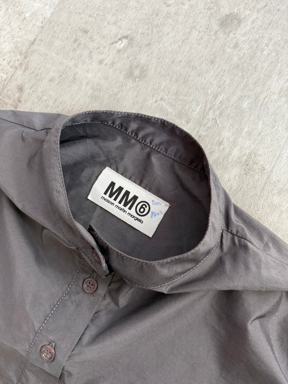 Maison Margiela 6 Grey Nylon LS Dress