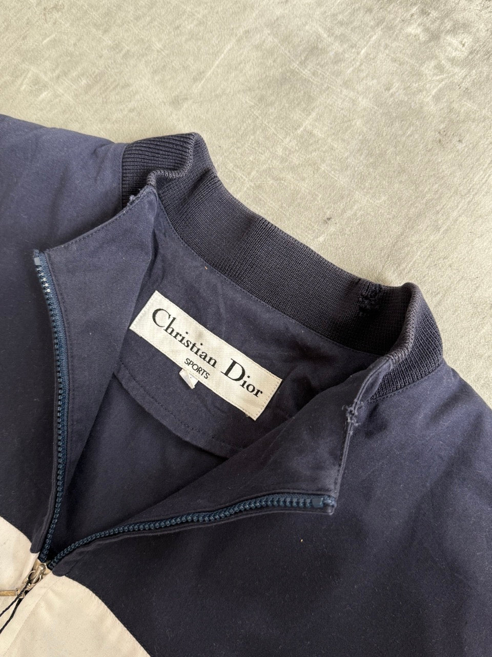 Christian Dior Two Tone Stripe Bomber