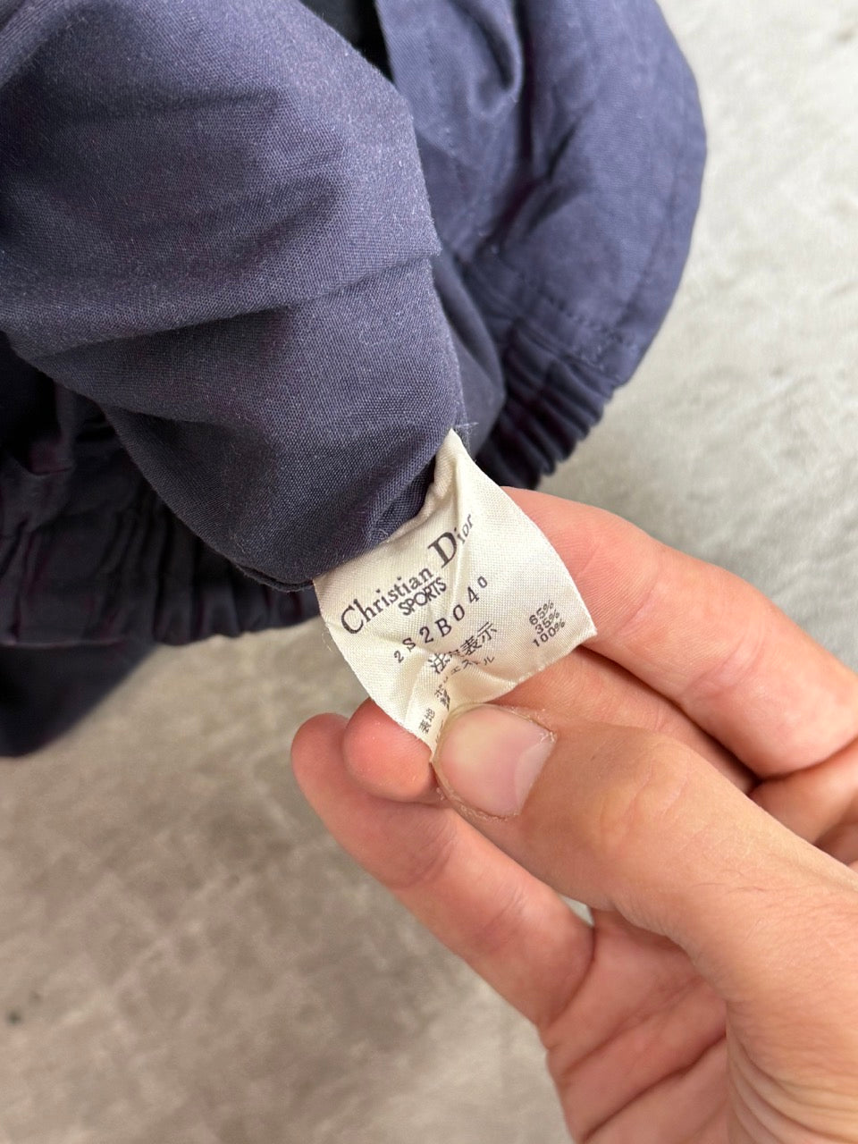 Christian Dior Two Tone Stripe Bomber