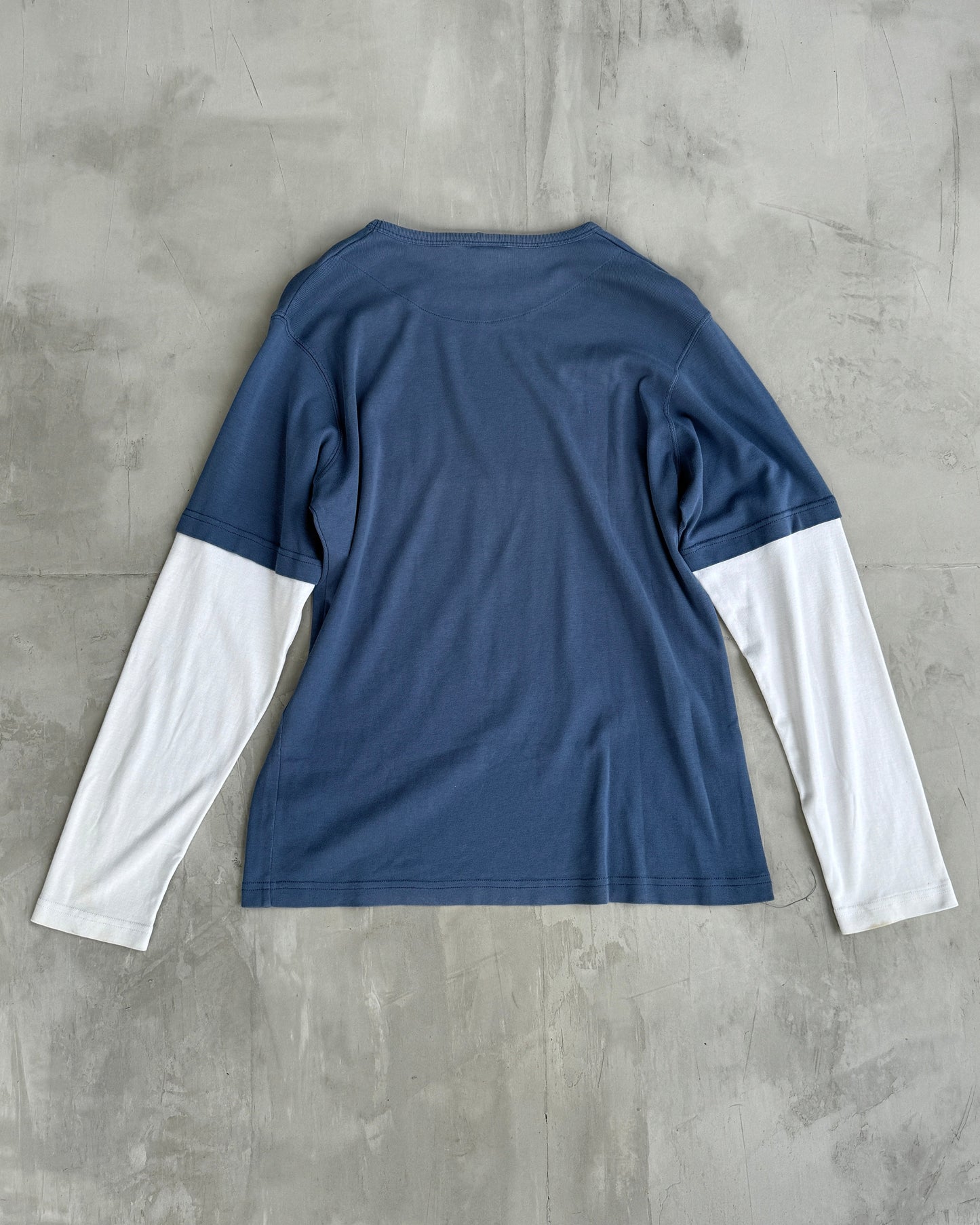 DIESEL 2000'S DOUBLE LAYERED LONG SLEEVE TOP - L | Large, Multicoloured