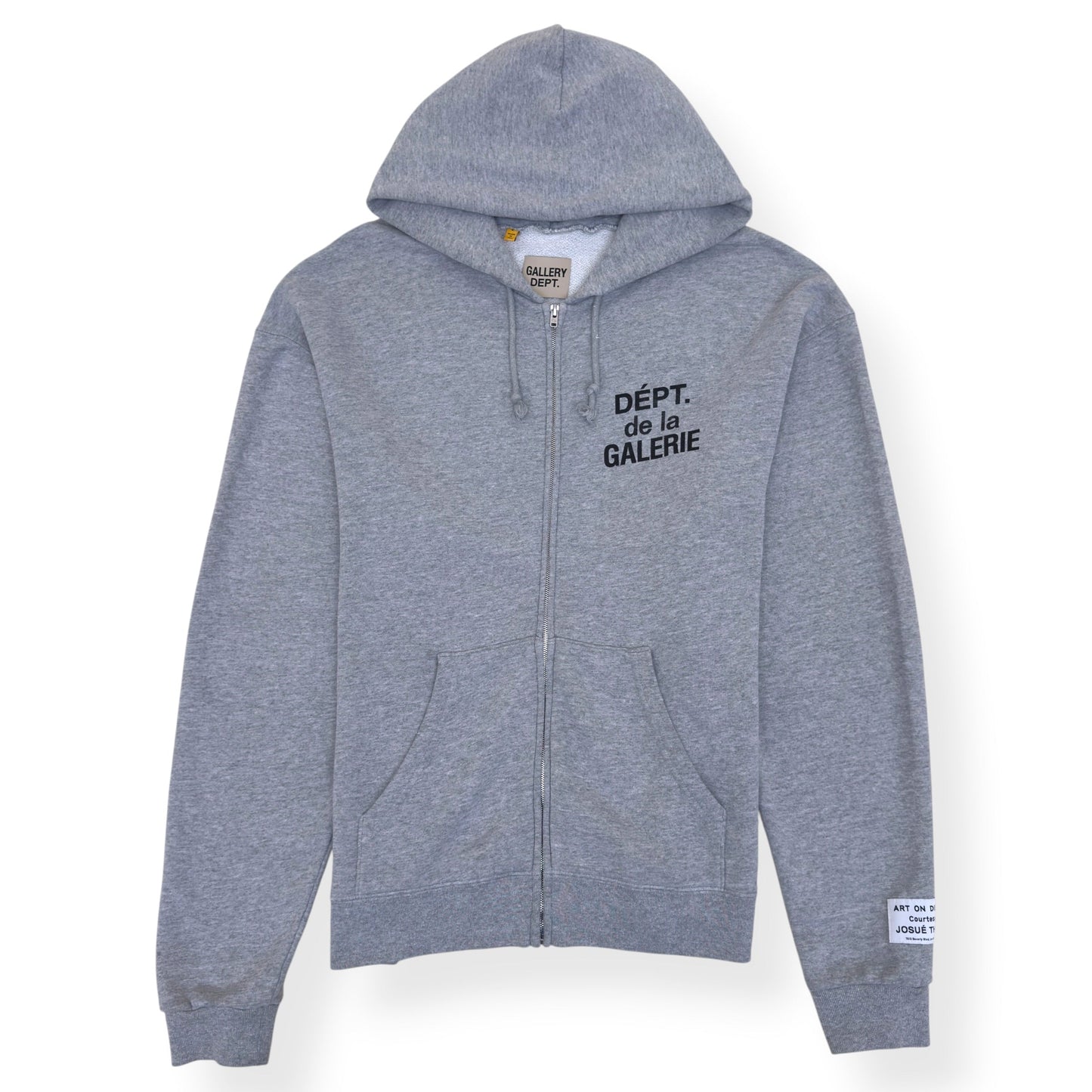 GALLERY DEPT. DEPT DE LA GALERIE ZIP-UP HOODIE GREY L | Large, Grey