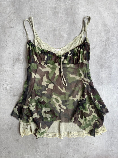 Camo Layered Cami Top