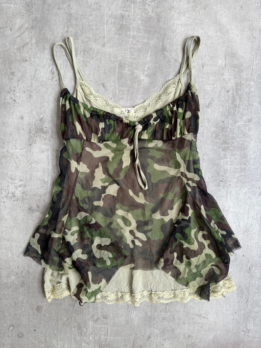 Camo Layered Cami Top