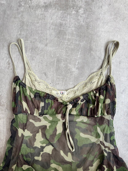 Camo Layered Cami Top