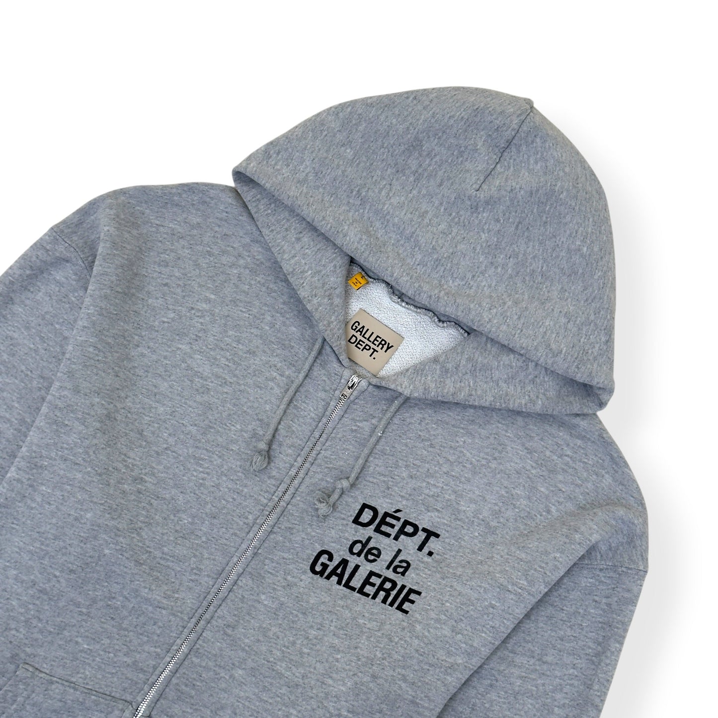 GALLERY DEPT. DEPT DE LA GALERIE ZIP-UP HOODIE GREY L | Large, Grey