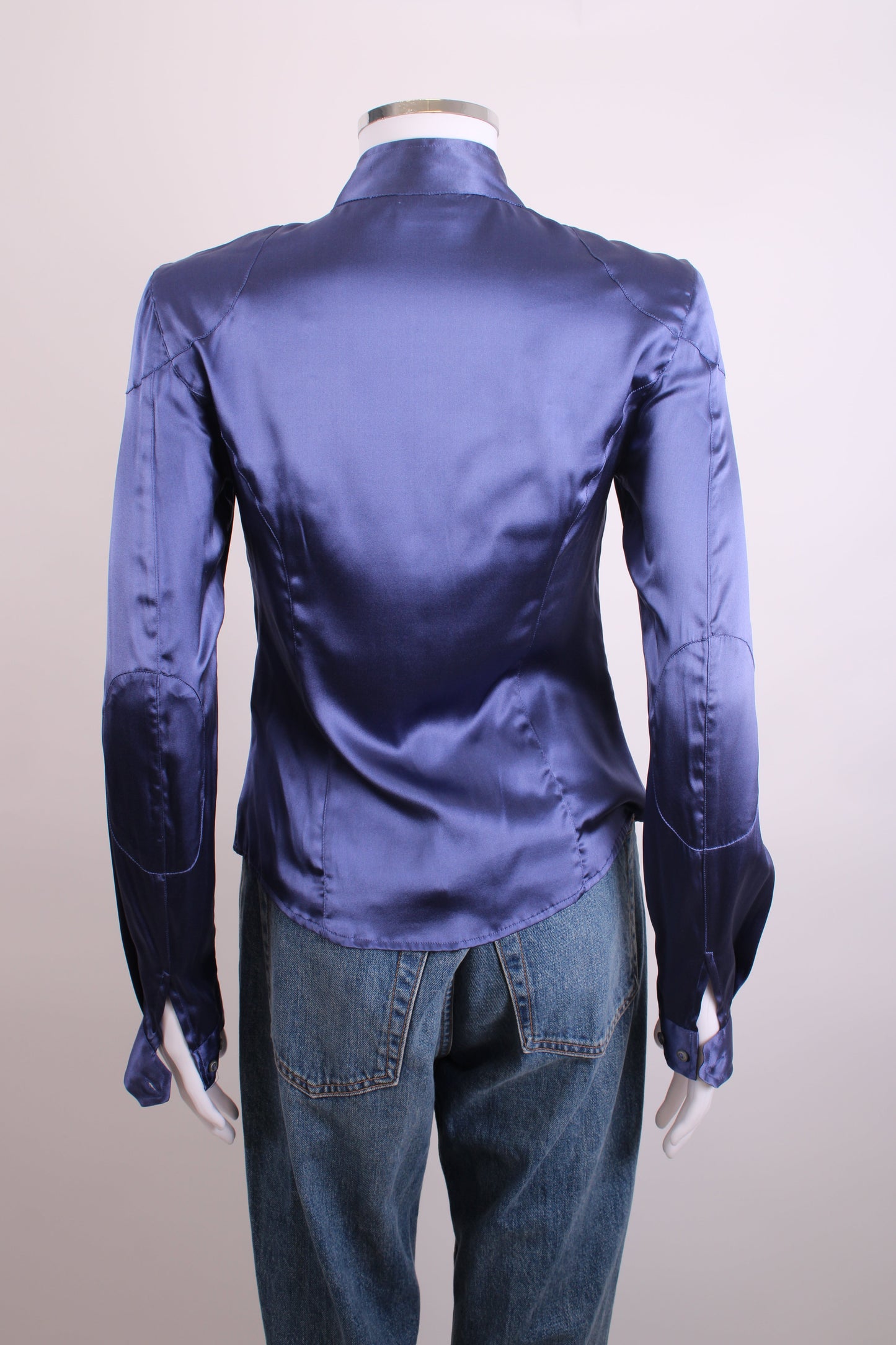 Belstaff L/S Buckle Collar Zip Shirt Navy M | Medium, Navy