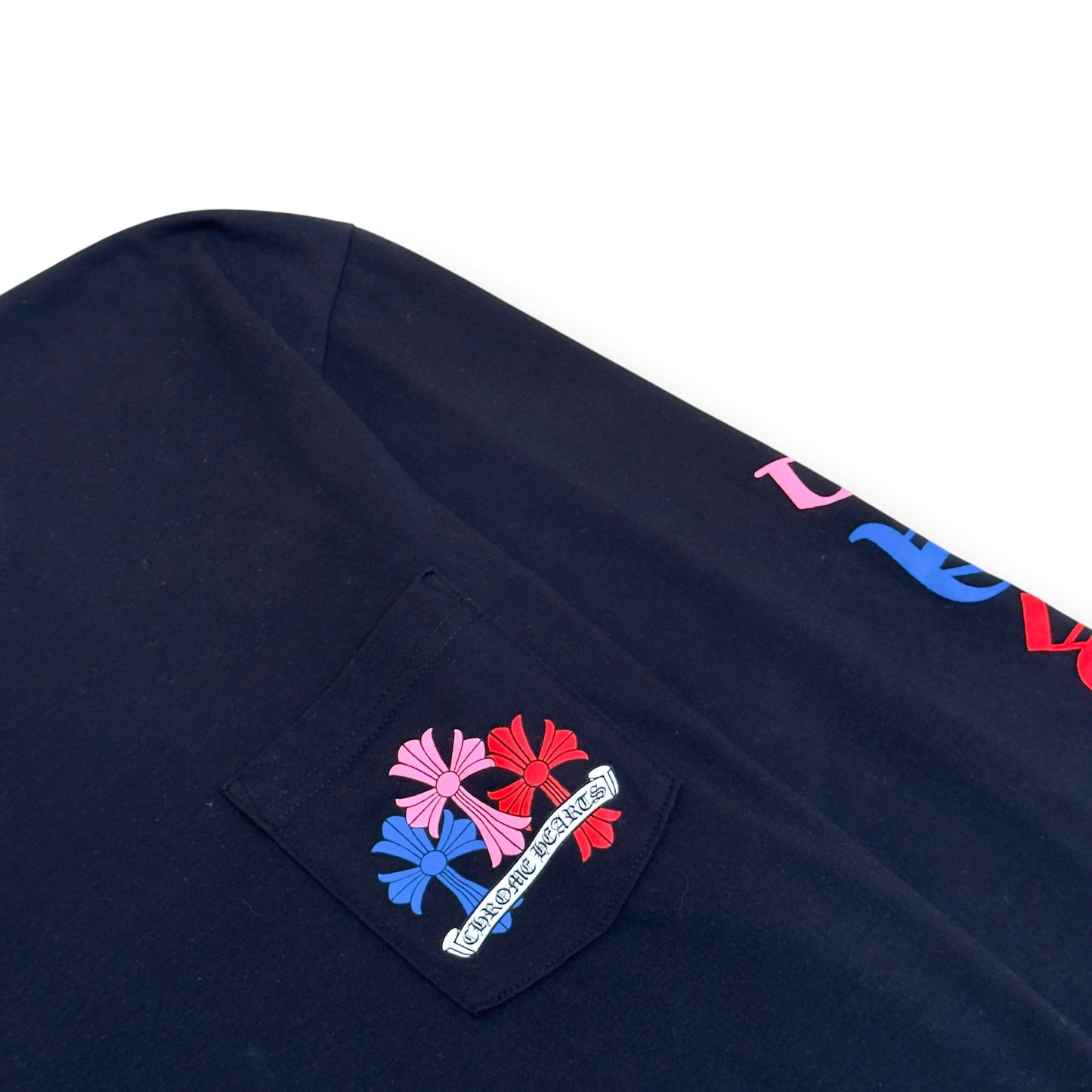 CHROME HEARTS CROSS LOGO LONG-SLEEVE T-SHIRT BLACK / MULTICOLOUR XL | XL, Black