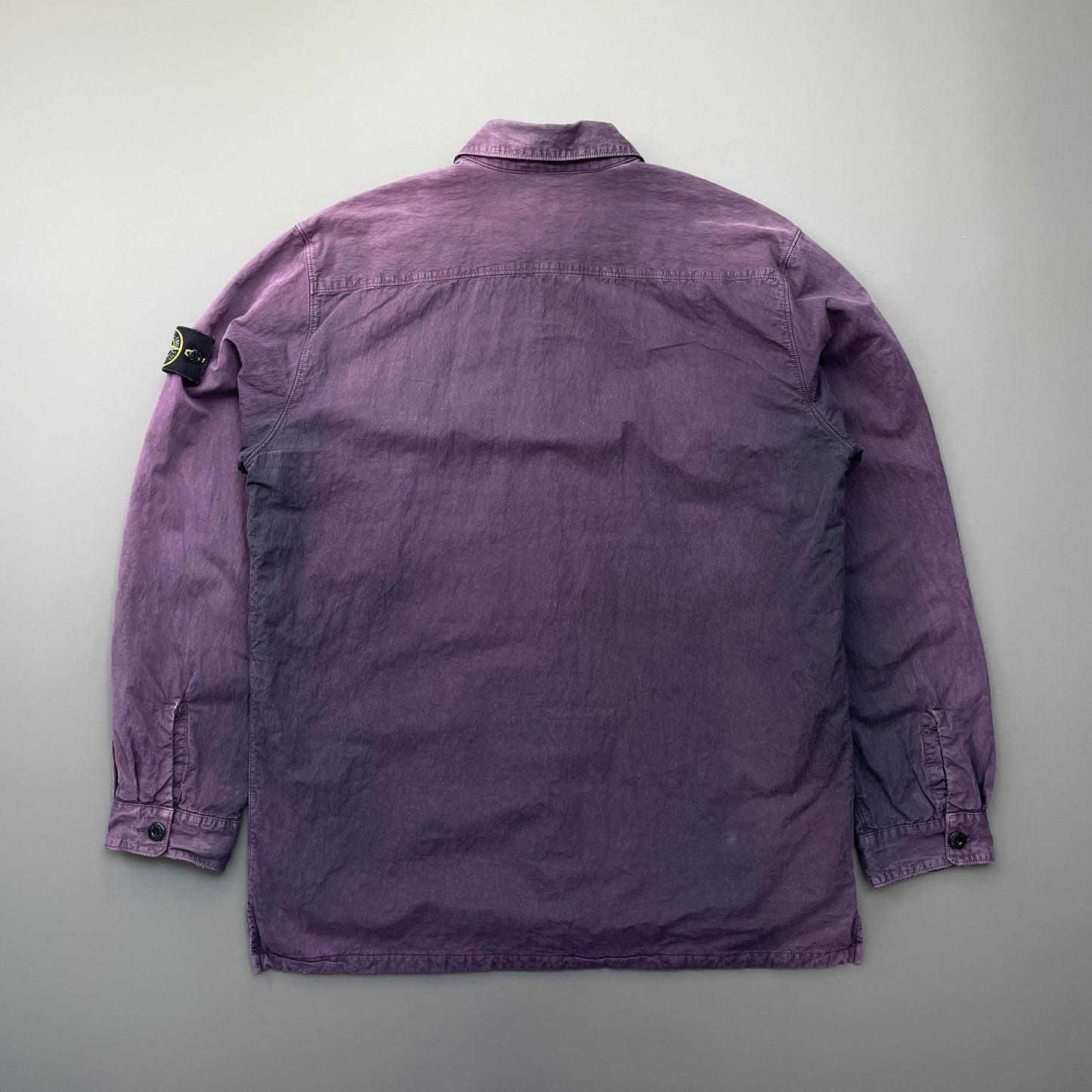 Stone Island Navy Purple AW02 Lined Overshirt Jacket | X-Large, Navy